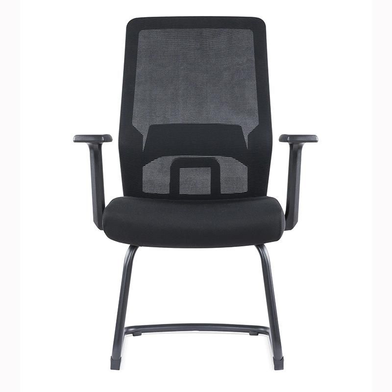 MID Back Modern Black Meeting Room Armrest Office Chair