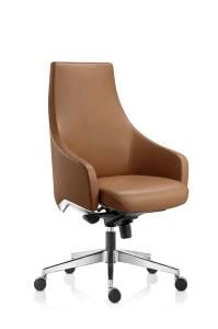 Modern BIFMA Office Leather Medium Back Chair