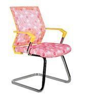 Flower Colors Seat Yellow Armrest Fixed Reception Visitor Metal Home Chair