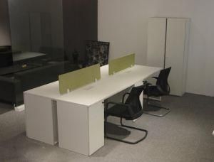 Modern 4 Seat Straight Workstation Linear Office Partition