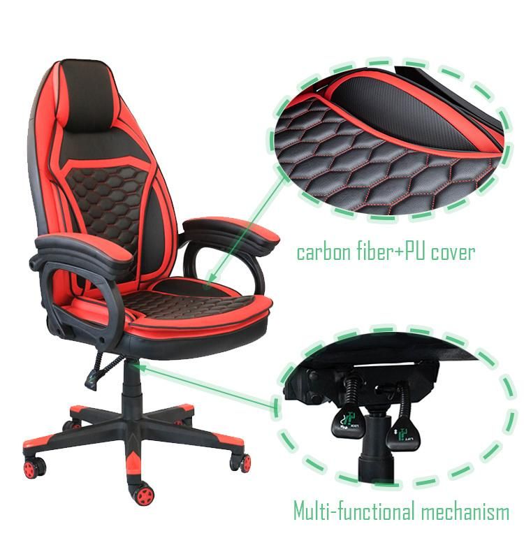 (PLATO) New Design Ergonomic Racing Chair with Linkage Armrest