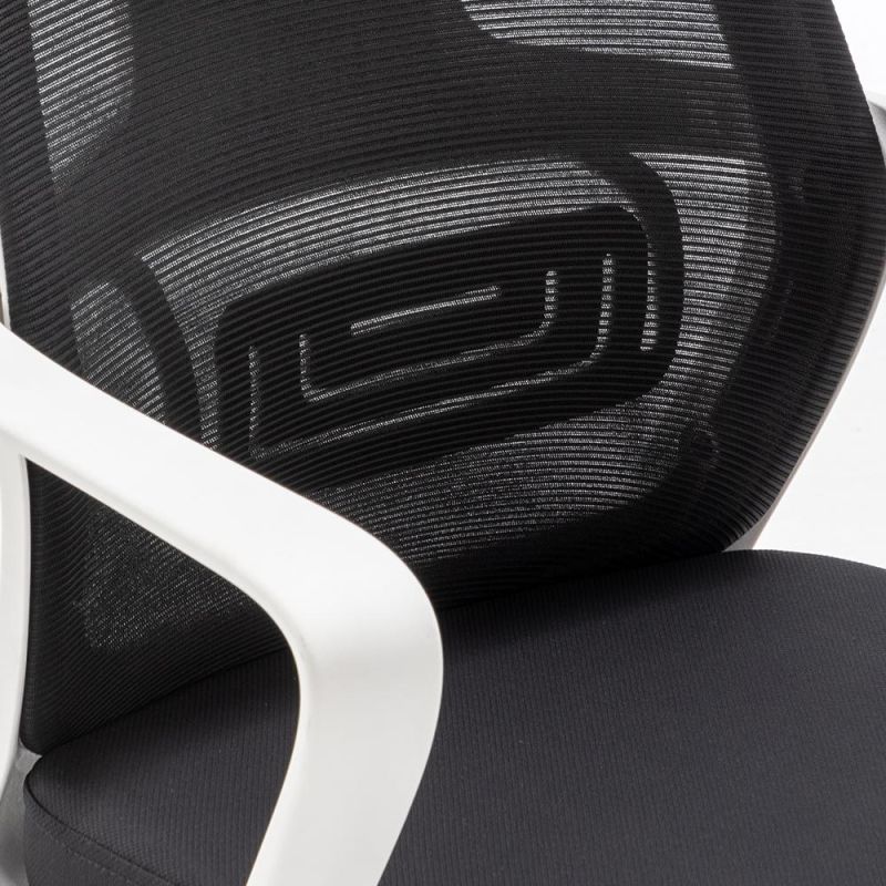 Best White Coated Frame Office 360 Swivel Chair for Home or Meeting Room