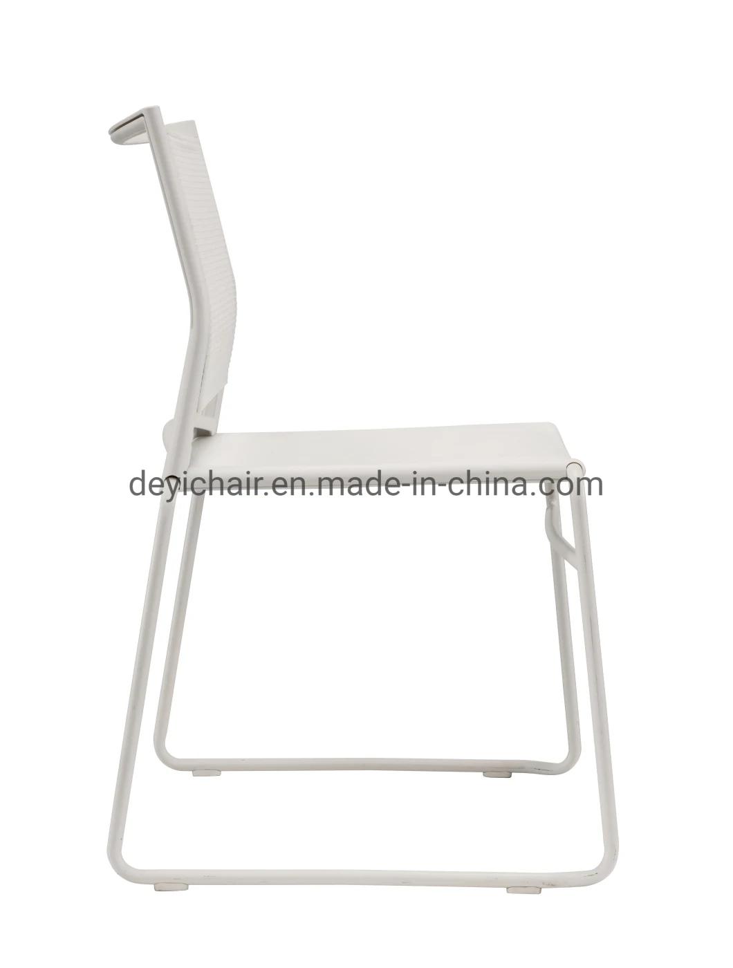 White Color Plastic Shell Seat Cushion Optional New Design White Color Coated Frame Stool Chair