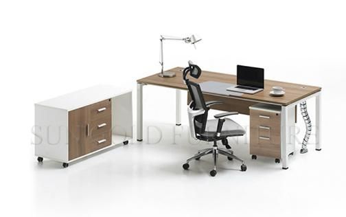 Modern Particle Board Office Furniture, Office Desk, Steel Legs (SZ-OD188)