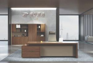 Office Furniture Manager Wood Desk Modern Designs CEO Leather Table Executive Desk
