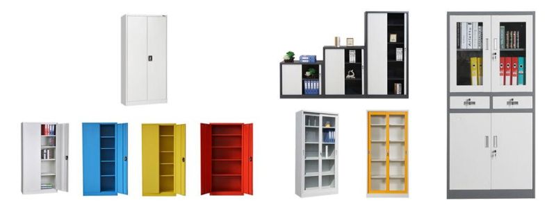 2 Doors Metal Steel Cupboard Filing Cabinet