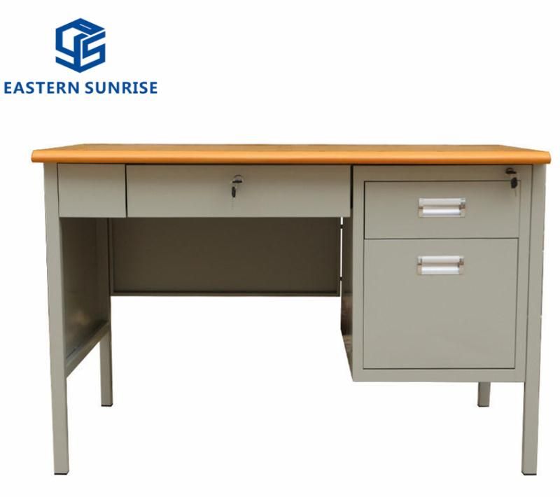 Modern Furniture Metal Office/Study Desk with Storage Drawer