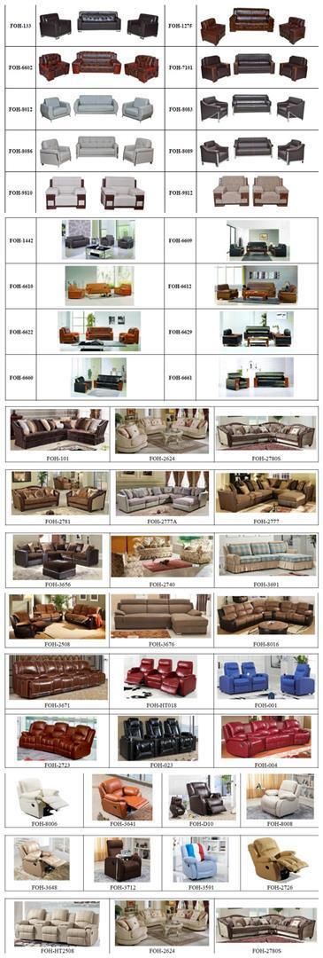 Red and Black Sorted Color New Model Sofa Sets Pictures