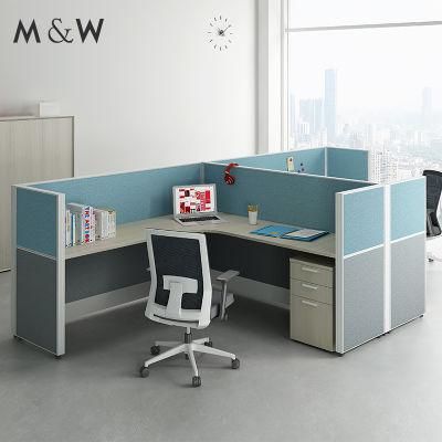 Standard Size Modern Modular Office Cubicle 2 4 6 8 Person Workstation Furniture