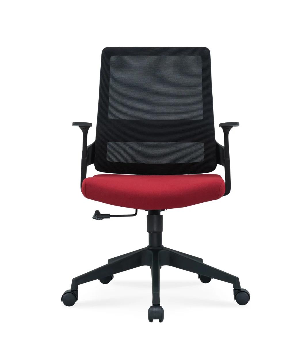 Good Price European Standard En1335 BIFMA Medium Back Staff Modern Mesh Office Swivel Chair