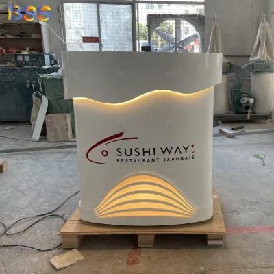 Custom Made Art Design Reception Small Cool Design Reception Desk