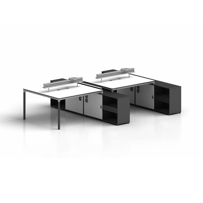 Modern Office Computer Desk Furniture Four Seats Office Workstations