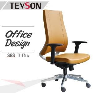 Leather Swivel Aluminium Base Manager Hotel Boss Office Chair