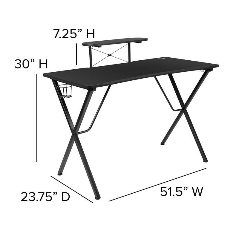 Chair Set Desk Computer & with Cup Holder Headphone Hook and Monitor Stand