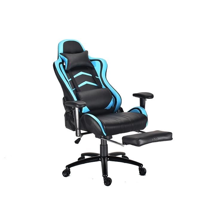 High Back Ergonomic Rotating PC Computer Game Gaming Chair with Footrest