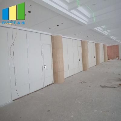 Banquet Hall Acoustic Movable Wooden Panel Sliding Room Divider