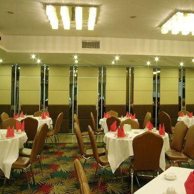 Hotel Acoustic Movable Fabric Soundproof Sliding Room Folding Partition Wall