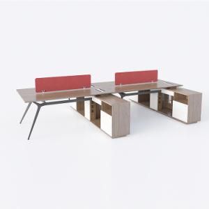 2020 Zhongshan Furniture L-Shaped Staff Desk