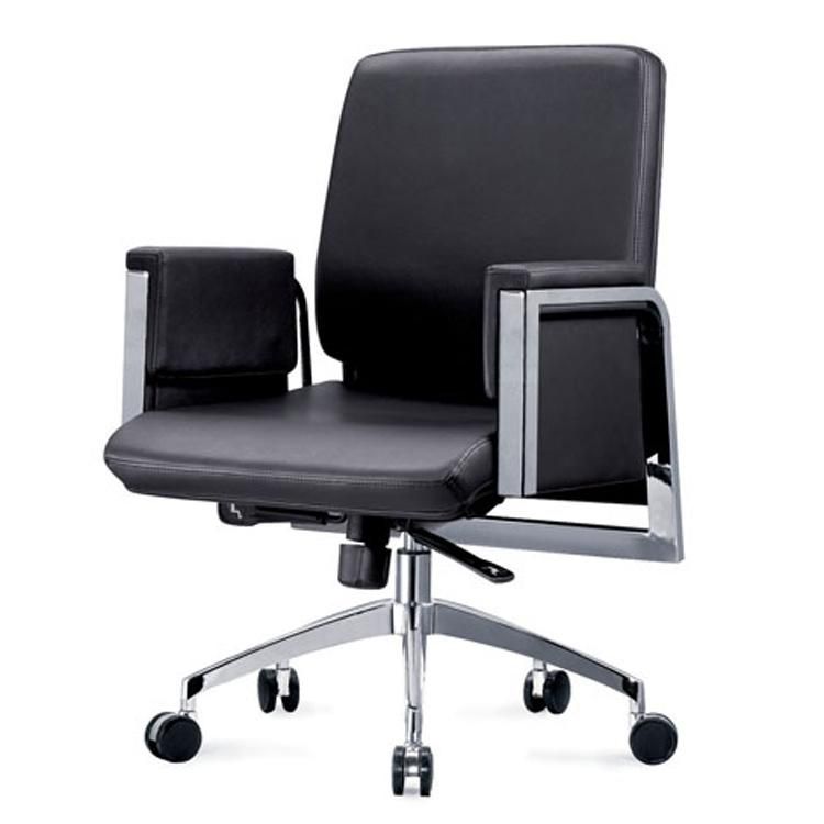 White Cow Leather Foam Type High Back Executive Office Chair