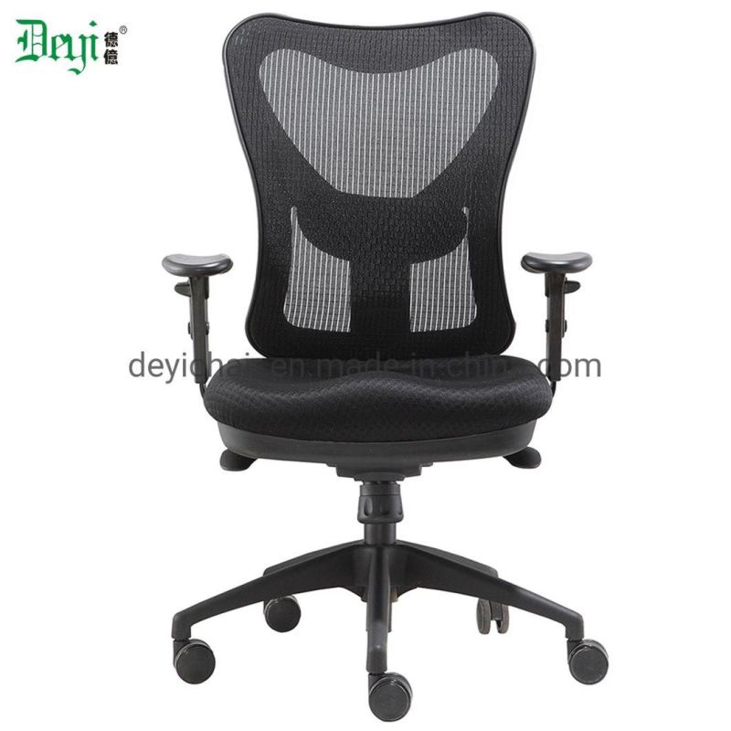 Adjustable Arm Available Mesh Upholstery Back Three Lever Function Mechanism Black Color Computer Chair