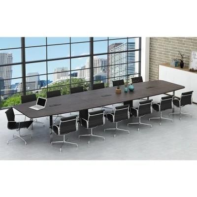 High End Curved Shaped Stainless Steel Luxury Conference Table Set