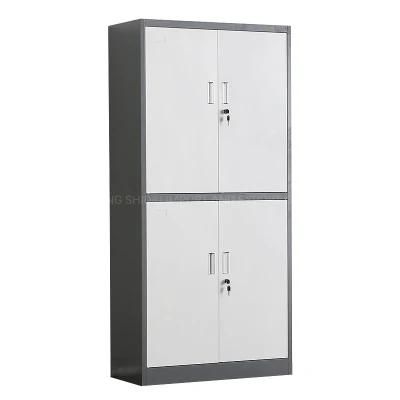 4 Shelves Storage Cupboards Office File Cabinet with Combination Lock
