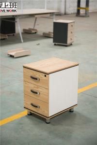 Customize Wooden Mobile Pedestal Drawer Cabinet with 3 Drawer