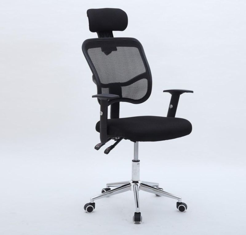 Reclining Mesh Office Ergonomic Chair with Headrest and Arm