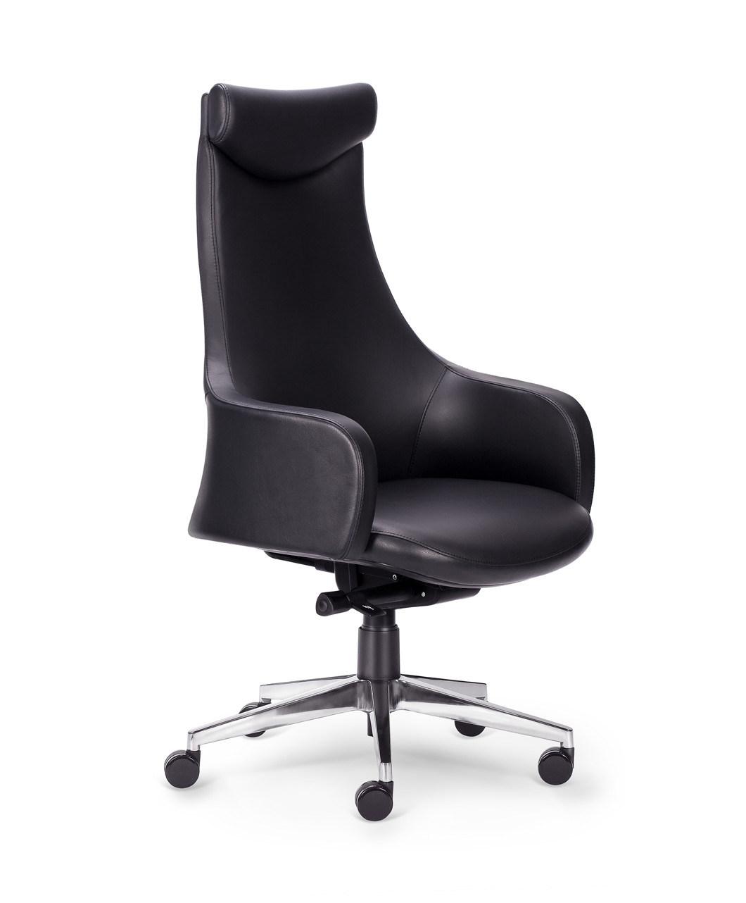 High Back Adjustable Ergonomic Half Leather Boss Manager Executive Home Office Swivel Office Chair