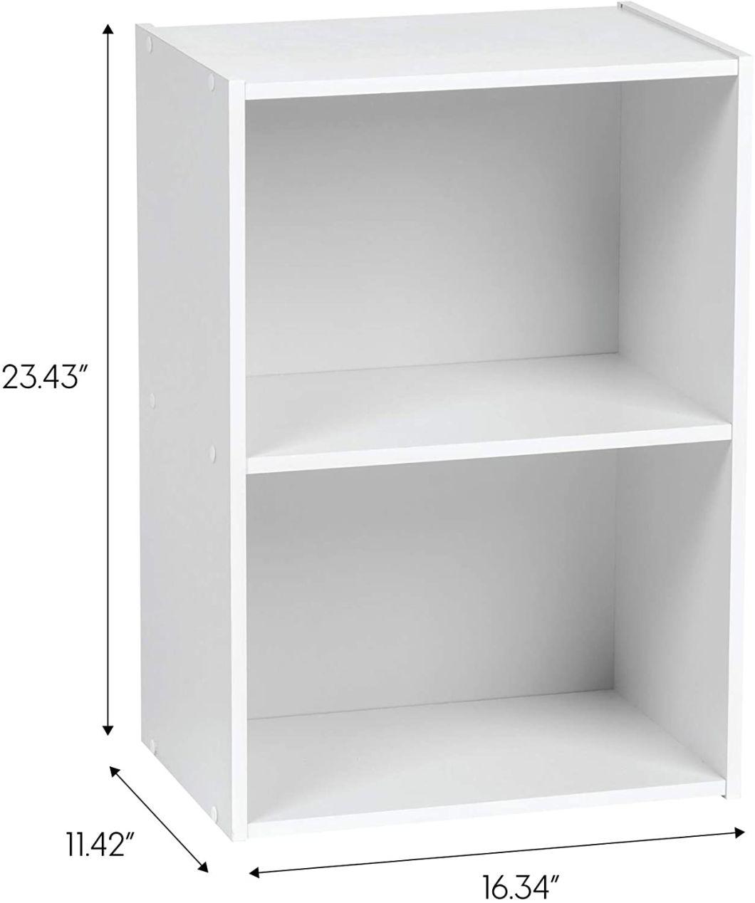 Modern White Bookshelf Bookcase Storage Shelf for Home Office Living Room