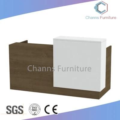 Wholesale Furniture Modern Straight Counter Wood Reception Desk (CAS-RD601)