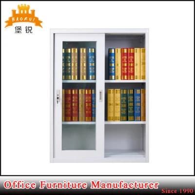 Office Furniture Half Height Sliding Glass Door Small Steel File Cabinet