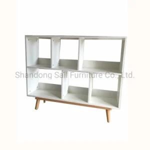 Home Furniture Corner Wooden Book Shelf