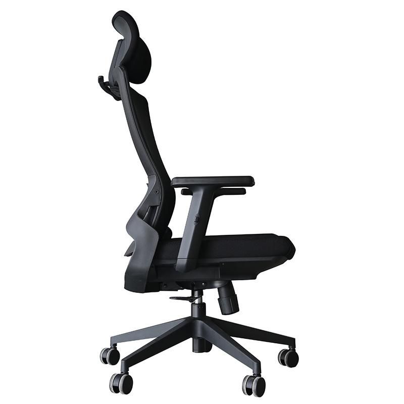 Hot Sale Mesh Chromed Base Lifting Reclining Swivel Office Chair
