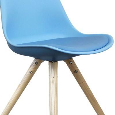 Home Use Soft Cushion Tulip Wooden Leg Dining Chairs