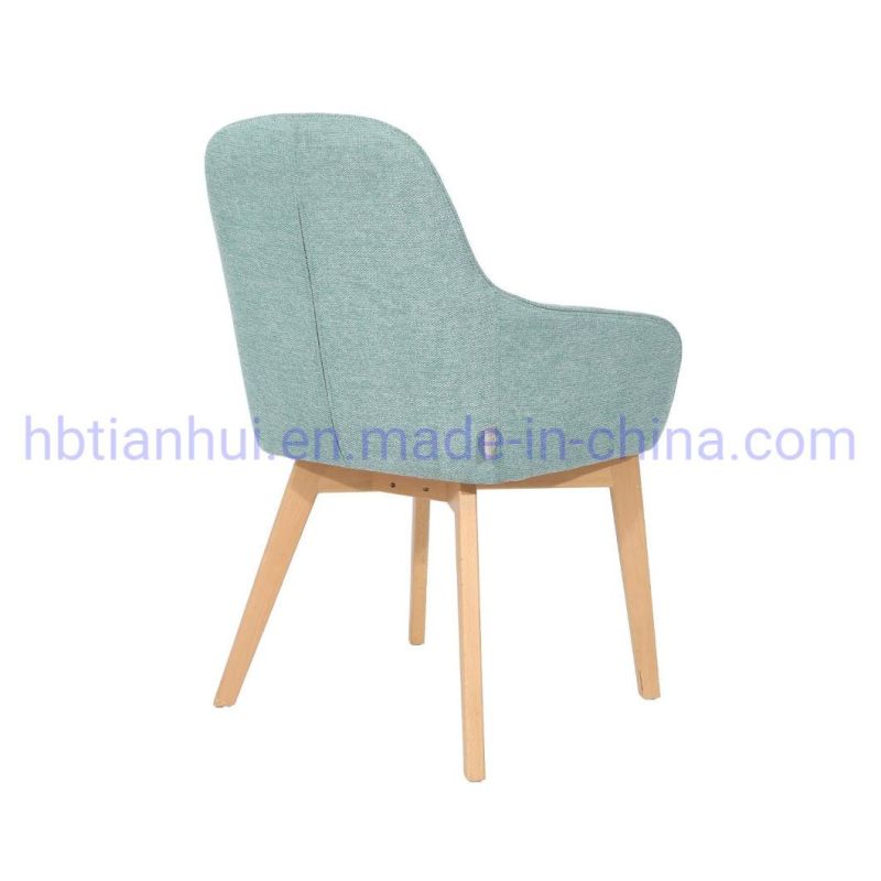 Living Room Armchair Green Velvet Golden Dining Chair