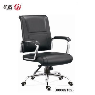 Boss Office Products Executive Chair MID Back Leather Chair in Black