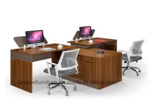 L Shape New Design Modern Modular Open Wooden Office Workstation for 2 Seats (BL-1220)