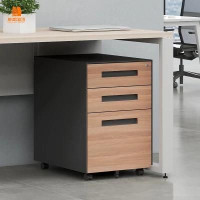 Office Use 3 Drawer Filing Cabinet Metal Storage Mobile Pedestal