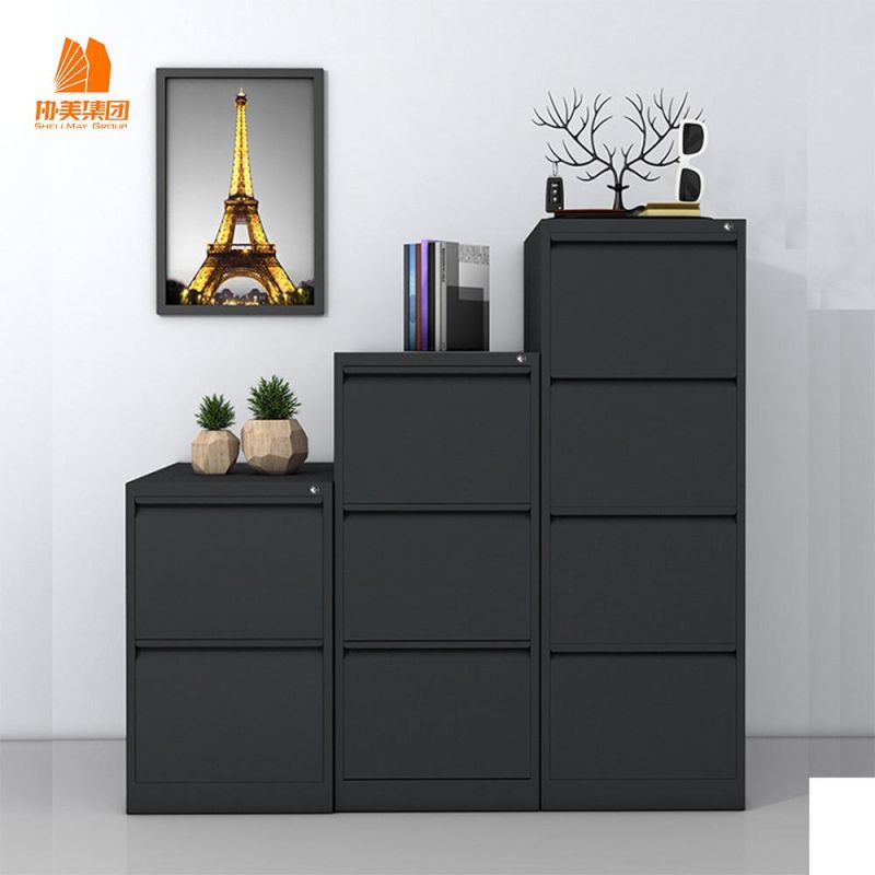 Vertical Filing Cabinet with 4 Push-Puling Door, Customized Modern Furniture