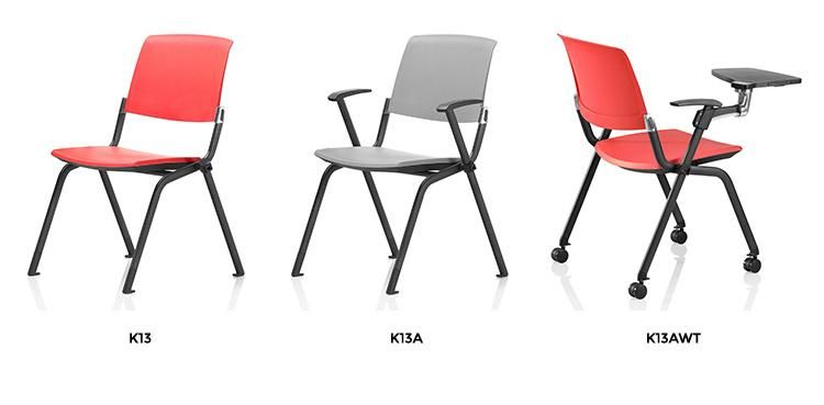 Huashi Manufacturer School College Chair Student Study Writing Board Pad Folding Chairs