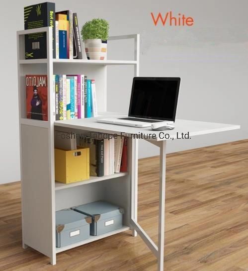 Chinese Office Furniture Wooden Computer Table with Stainless Steel Legs