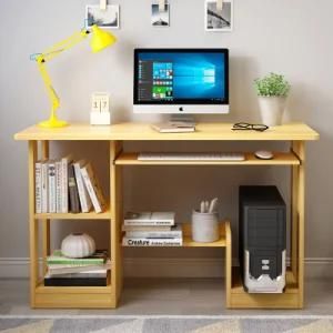 Wholesale Wooden Top Computer Tables for Desktops with Bookshelf