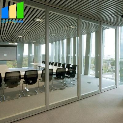 Aluminum Track Channel Grill Glass Folding Door Frosted Glass Room Dividers