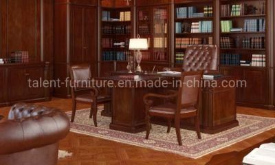Classic Design Wood Veneer Manager Desk 1.6m High Quality Executive Office Desk