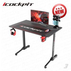 Icockpit New Model E-Sports Electronic Competition Racing Table PC Gaming RGB Light Desk Gaming Computer Desk