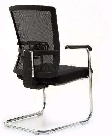 Chrome Frame Color Available High Density Foam Meeting Room Chair Fabric Seat and Back with PP Armrest Office Chair