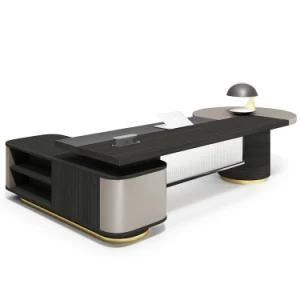 Good Price MDF Wood Veneer Luxury Partner Office Executive Table