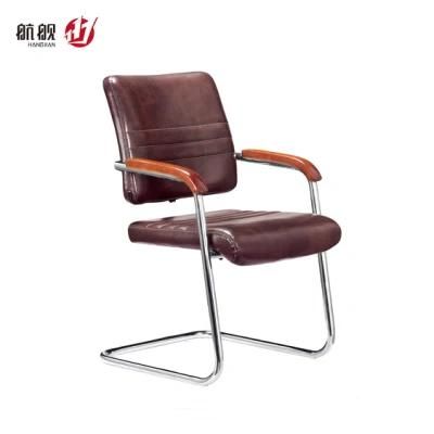 Hot Selling PU Leather Small Size Bow Leg Office Chair