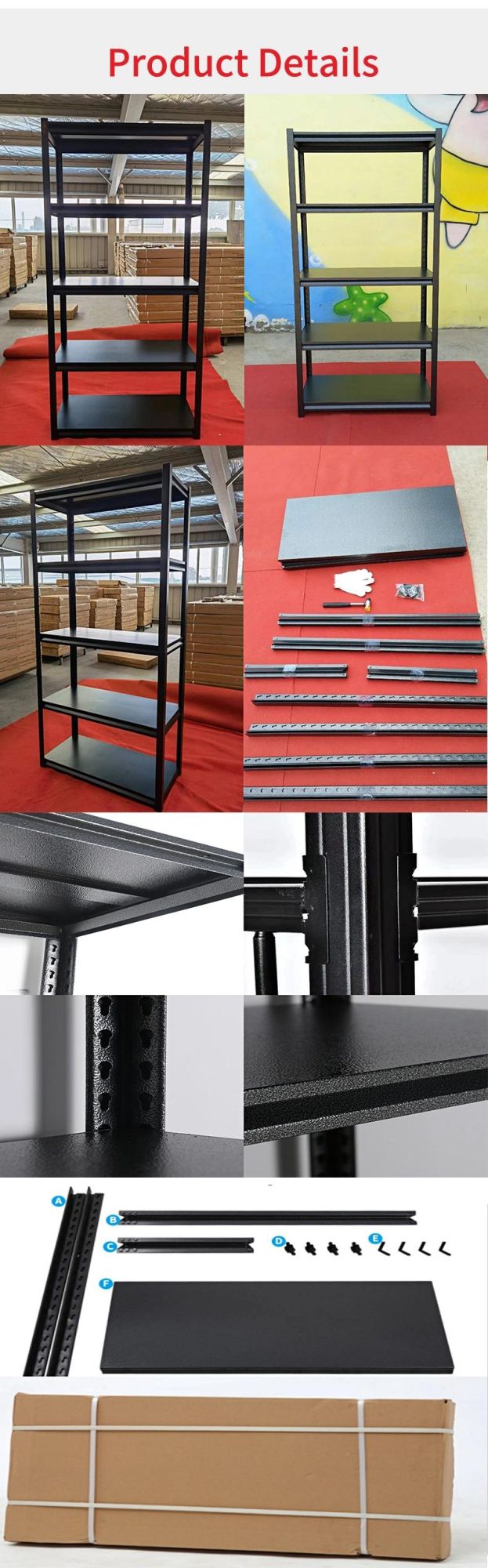 5 Layer Rack Modern Design Storage Shelving Metal Racks Shelves